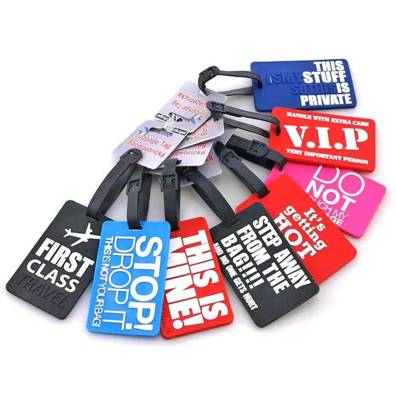 Custom Silicone Luggage Tag Rubber Tag For Your Luggage